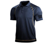 Men's Outdoor Tactical Loose Lapel Sports T-Shirt 45082081R