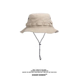 Men's Vintage Functional Plus Size Fisherman Hat with Big Brim 51213312G